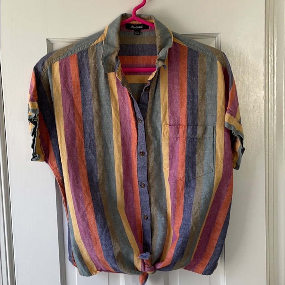 Madewell rainbow courier shirt